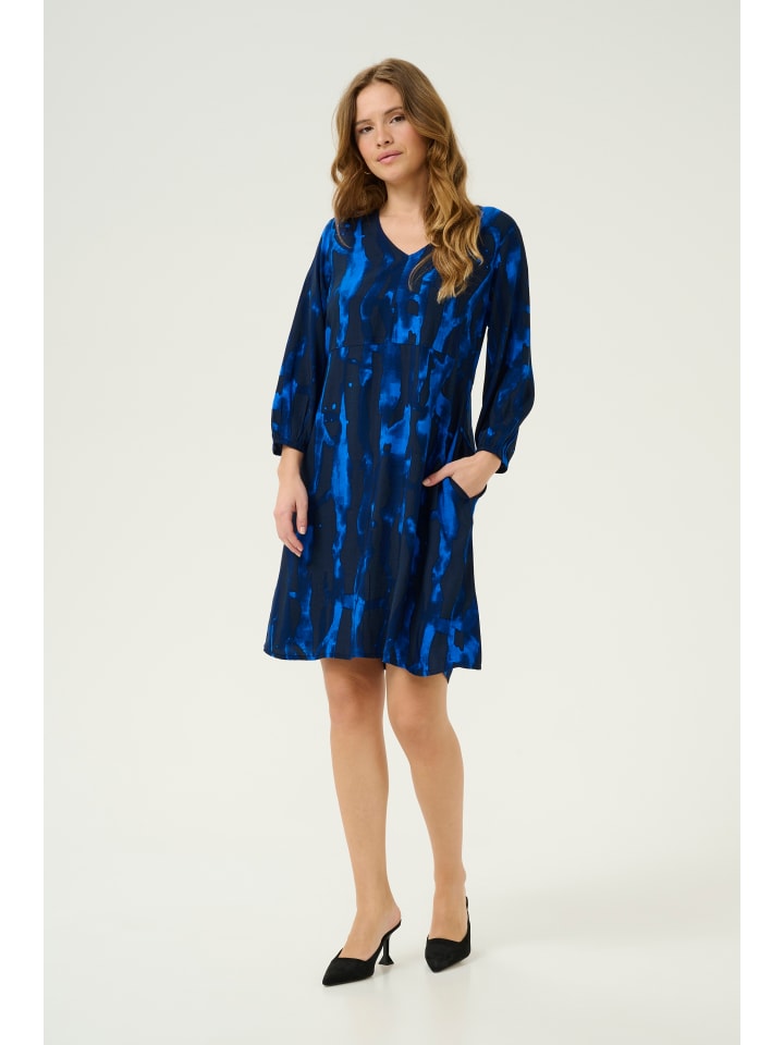 

CULTURE Женское платье CUashley с графическим принтом синего цвета