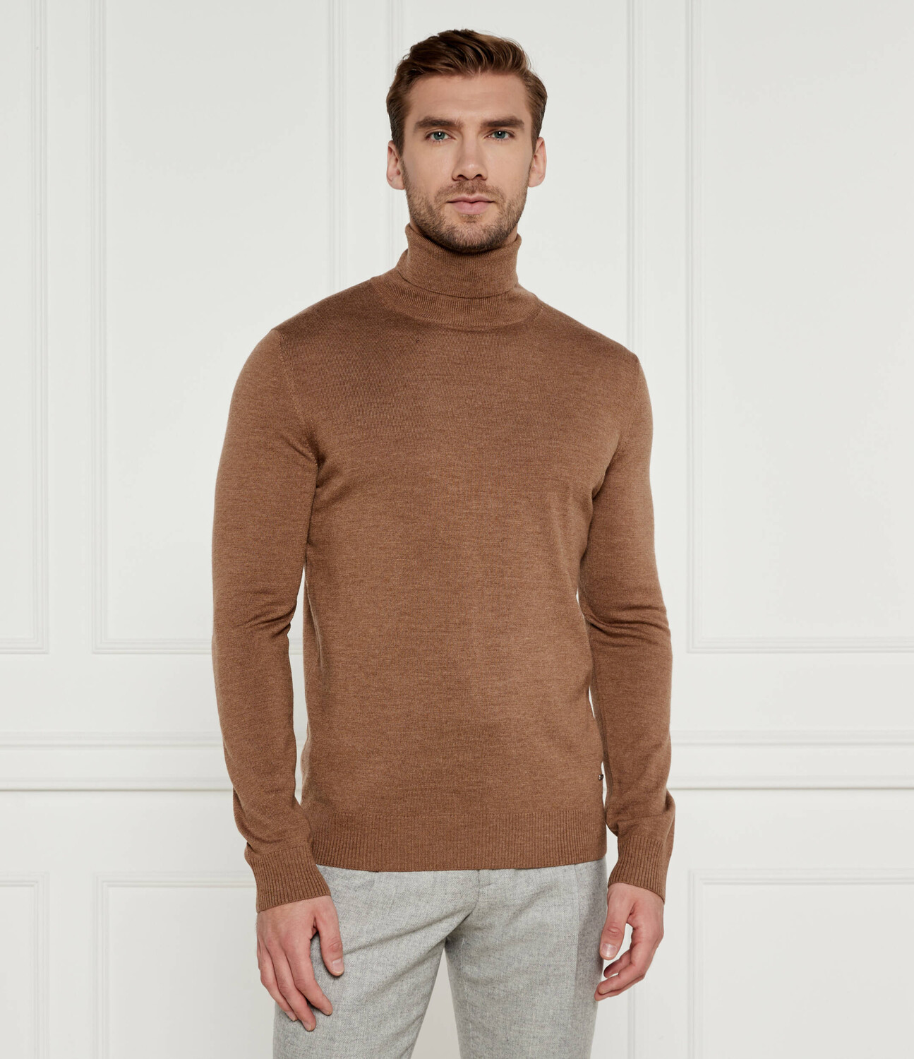 

Свитер из шерсти Joop! 04Donte Regular Fit, коричневый