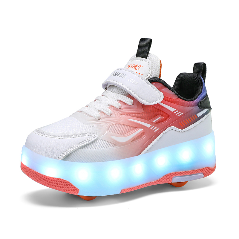 

Дышащие кроссовки Balance Low Top для повседневной носки для детей Kuding, оранжевый/белый