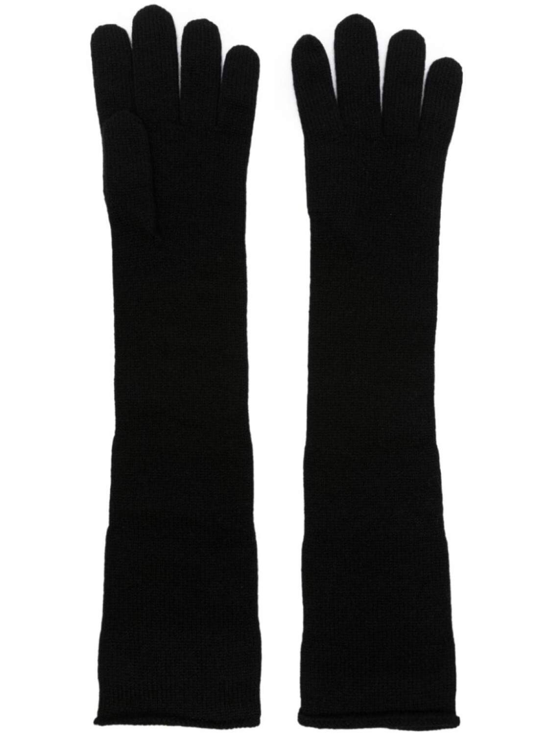 

Saint Laurent кашемировые перчатки с логотипом, черный