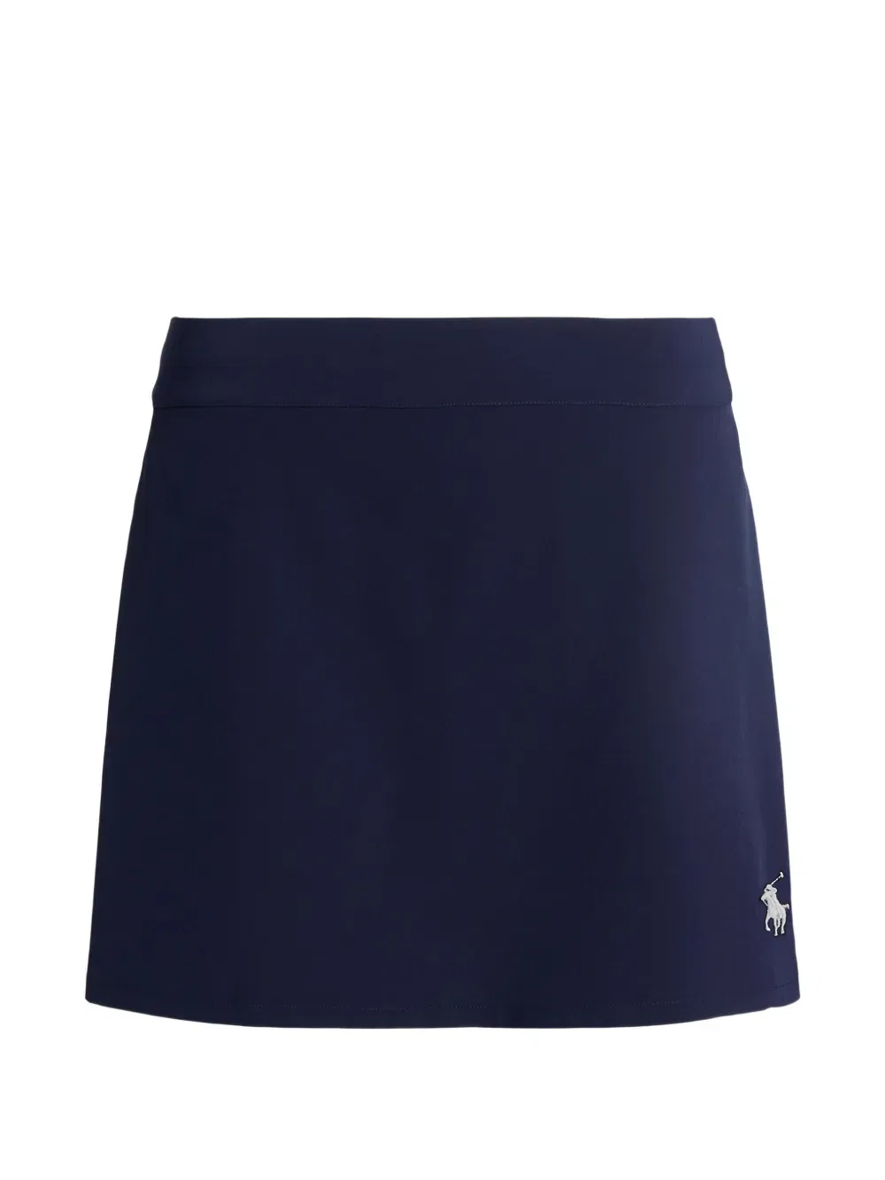 Мини-юбка с вышитым логотипом Polo Ralph Lauren, синий