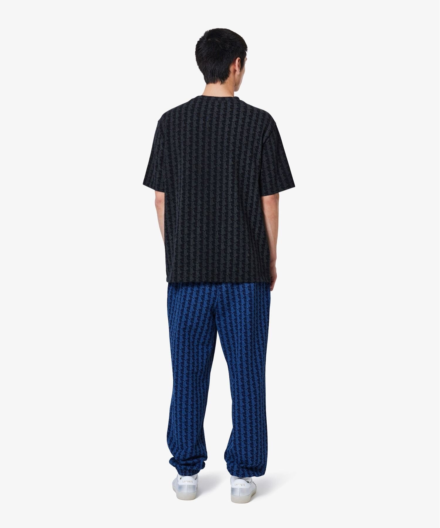 Спортивные брюки с монограммой цвета индиго LACOSTE, Indigo Blue — фото 2