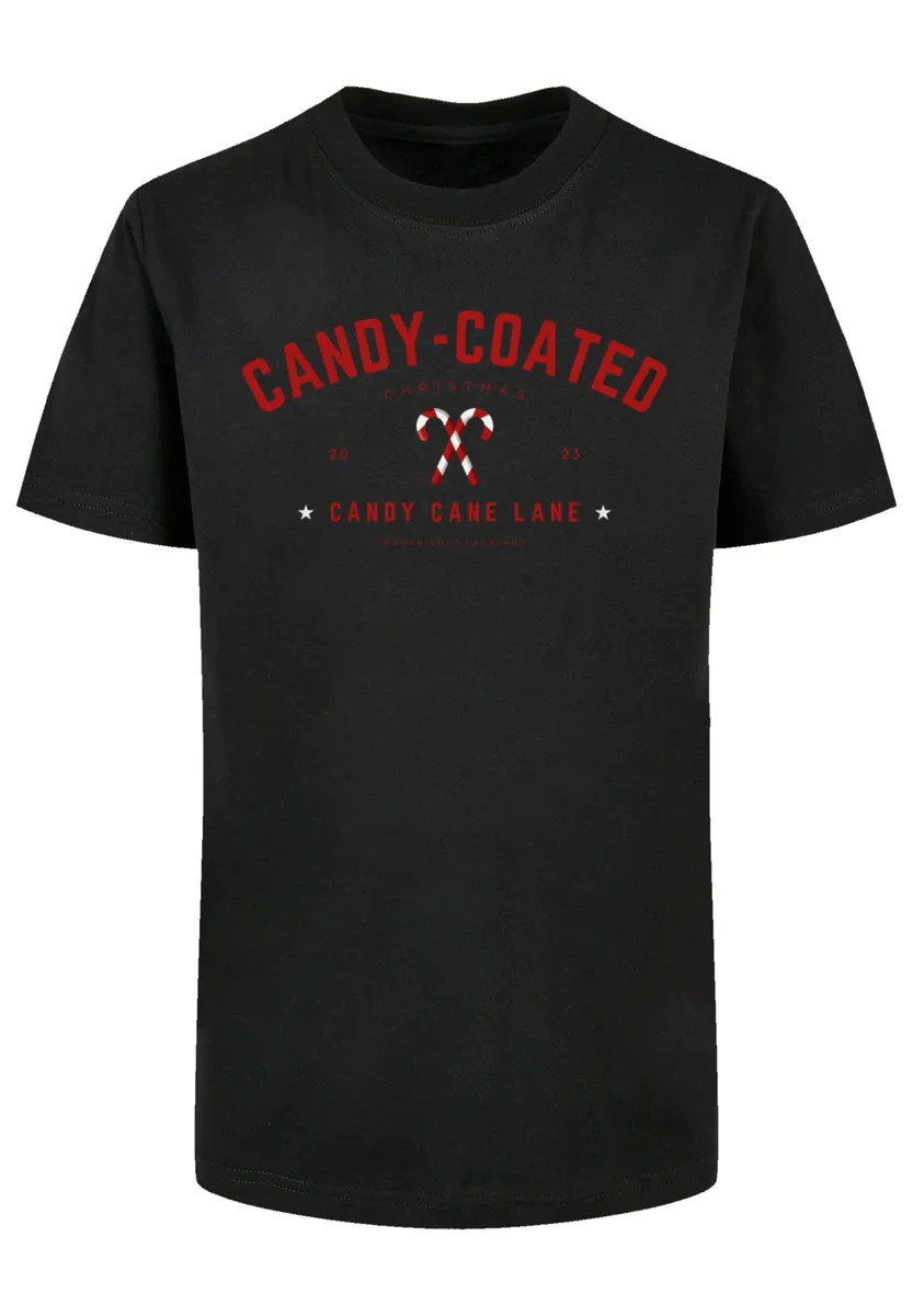

F4NT4STIC Футболка "Christmas Candy Coated Christmas", Рождество, подарок, логотип, черный