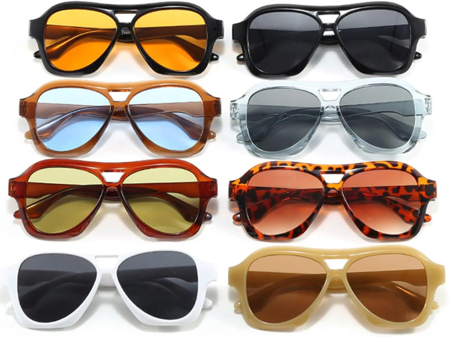 

Солнцезащитные очки в крупной оправе для женщин и мужчин, роскошные винтажные солнцезащитные очки в стиле панк с защитой от УФ-излучения UV400 TYUVIVO, Tea Blue