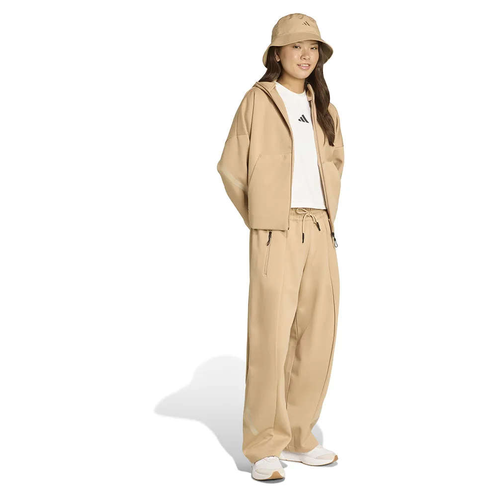 Брюки adidas Z.N.E Open-Hem, бежевый — фото 3
