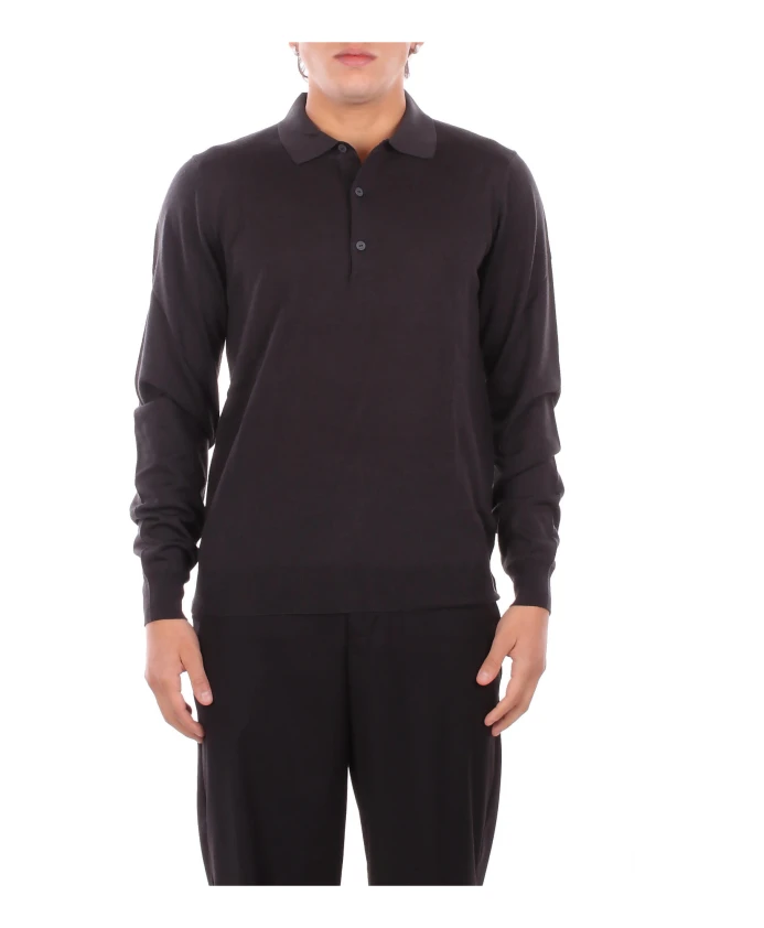 

Поло с логотипом K-Way, серый