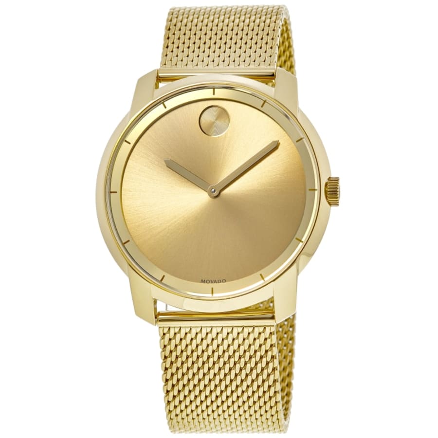 

Мужские часы Movado Bold Yellow Gold Tone Mesh Steel Band 3600373