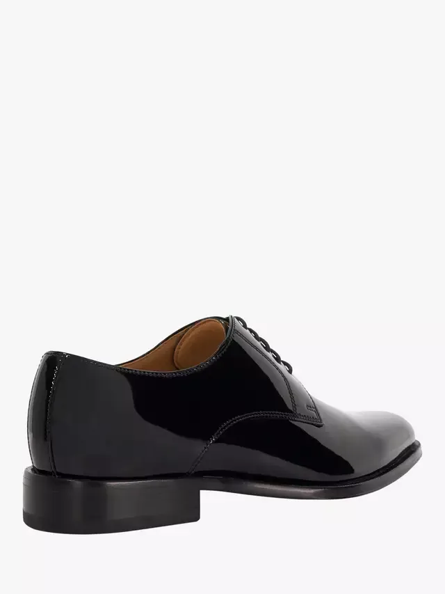 Классические кожаные туфли-дерби Salisbury Dune London, Patent Black — фото 3