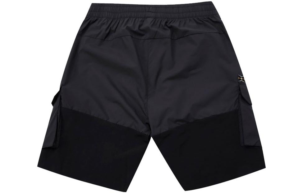 Шорты Men's adidas neo Athleisure Casual Sports Solid Color Woven Cargo Pocket Shorts Black HC9737 — фото 2