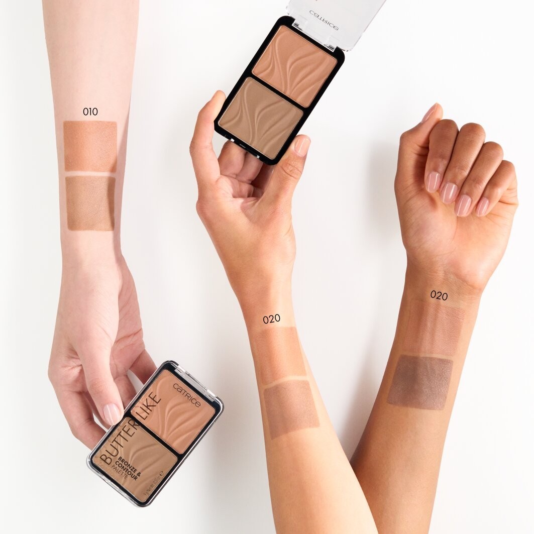 Бронзер butter like bronze & contour palette Catrice, 010 - born to shape, вес 9 гр. — фото 3