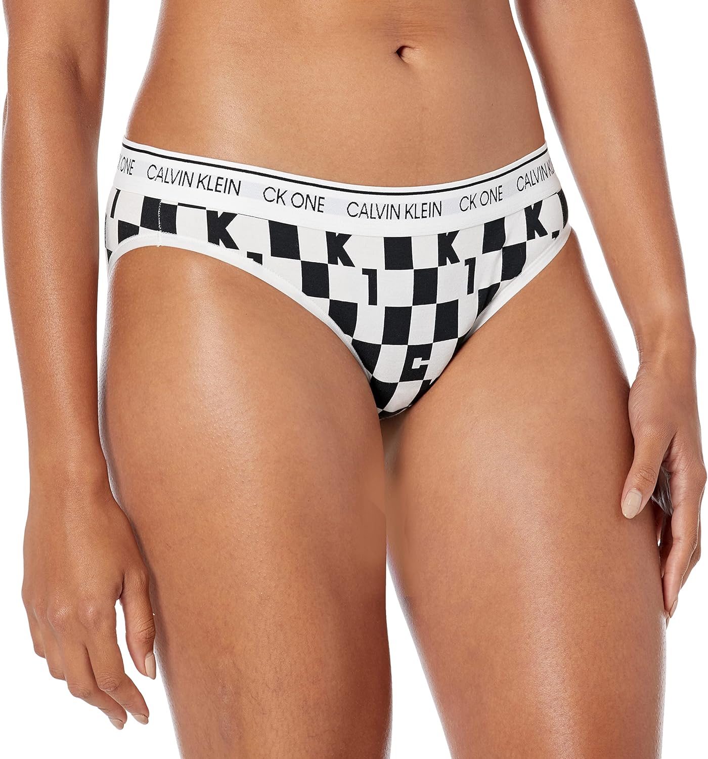 

Трусики-бикини Calvin Klein женские Ck One Cotton, Block Logo Print_Black