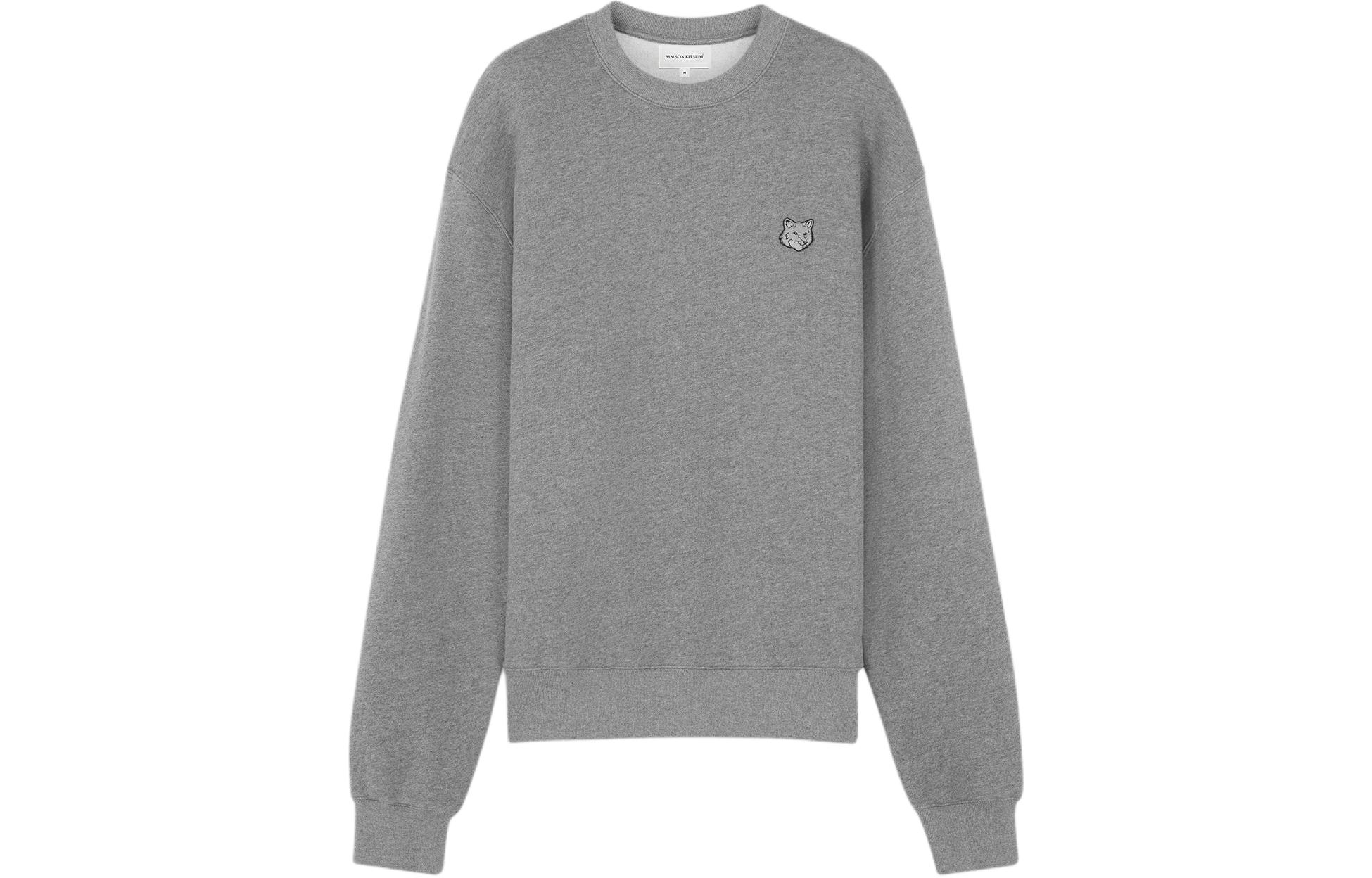 

Свитшот Maison Kitsuné с нашивкой в виде головы лисы Maison Kitsune, серый