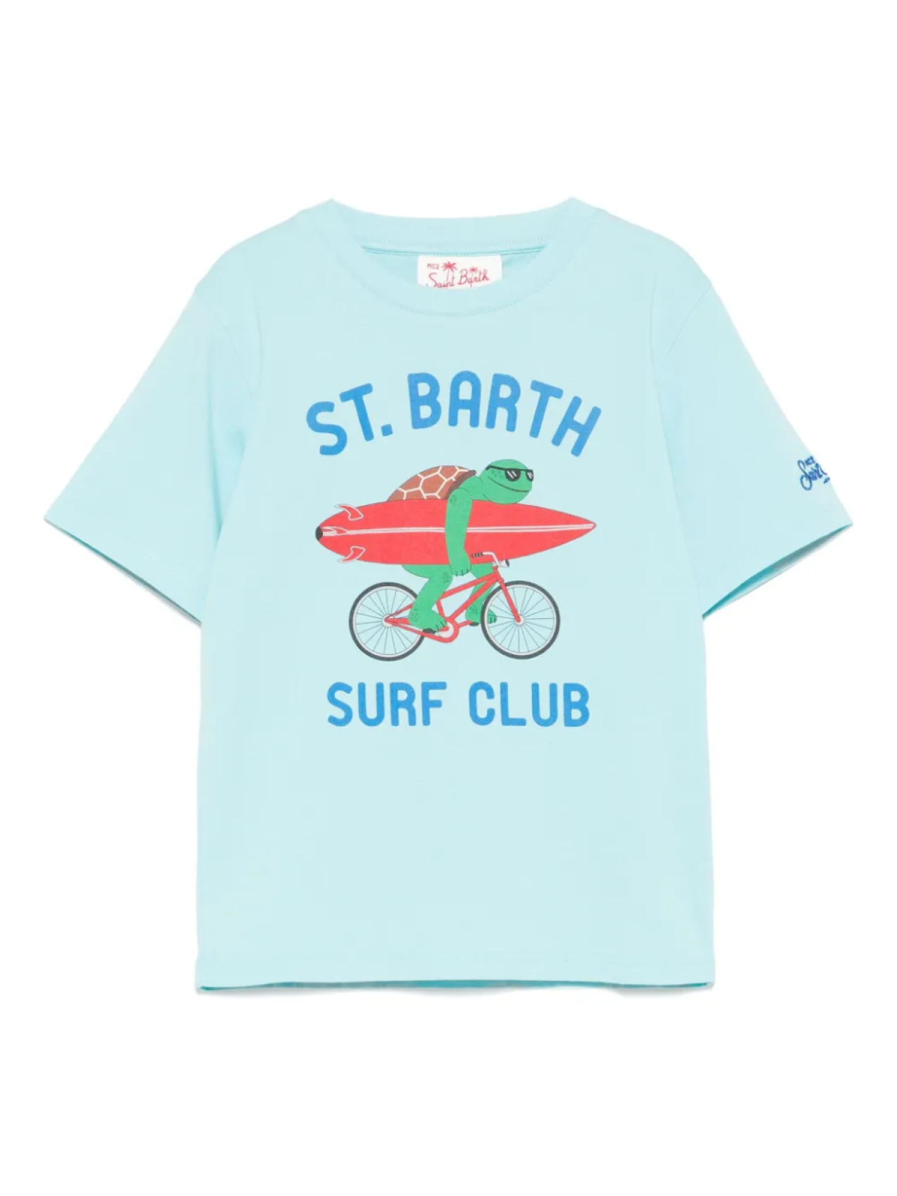 

Футболка с принтом MC2 Saint Barth Kids, синий