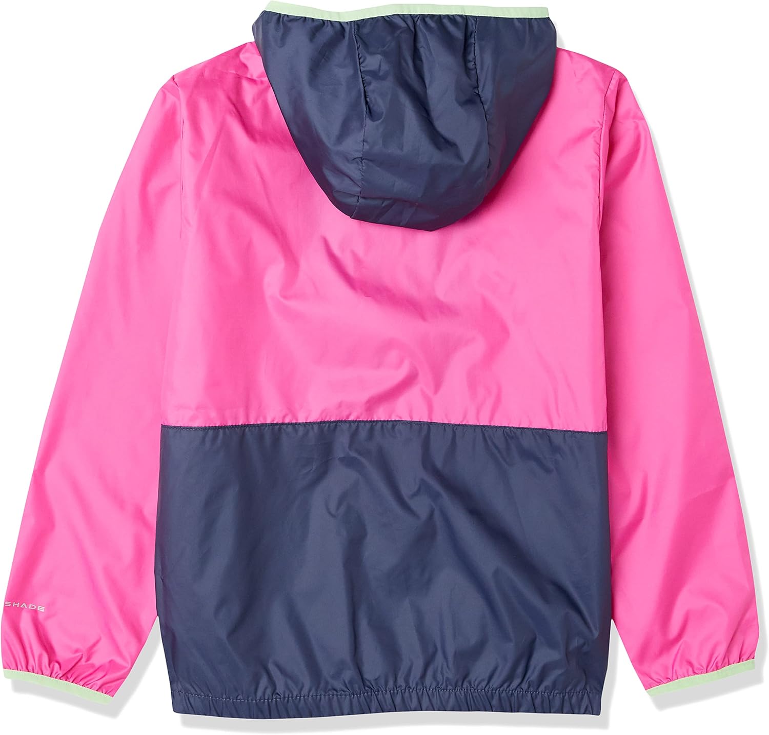Columbia Boys' Back Bowl Hooded Windbreaker, Pink Ice/Nocturnal/Key West — фото 2