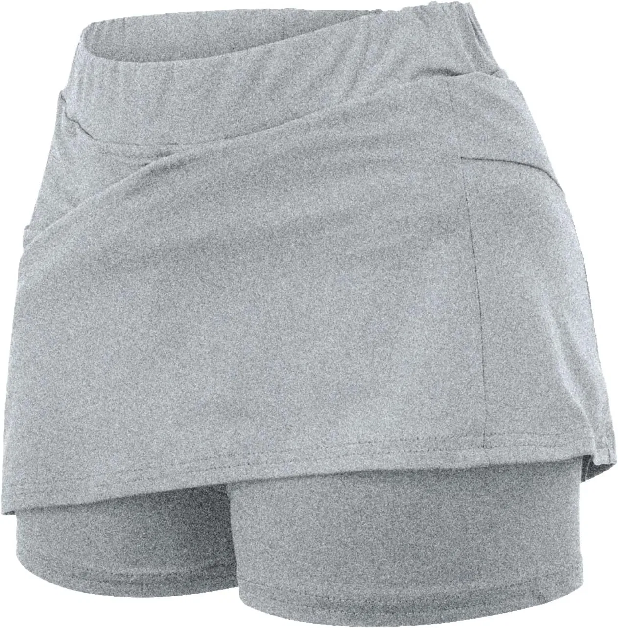 Спортивная юбка-шорты с карманами для женщин, Light Grey — фото 3