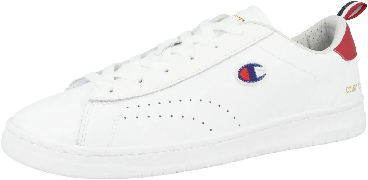 Кроссовки Champion Men's Court Club Patch Low, White Red Blue S21363 Ww002 — фото 4