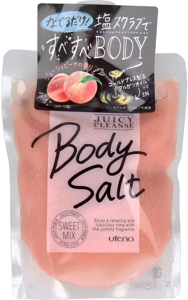 Скраб для тела с солью Juicy Clean Body Salt Sweet Mix, 300 г × 2 шт, персик