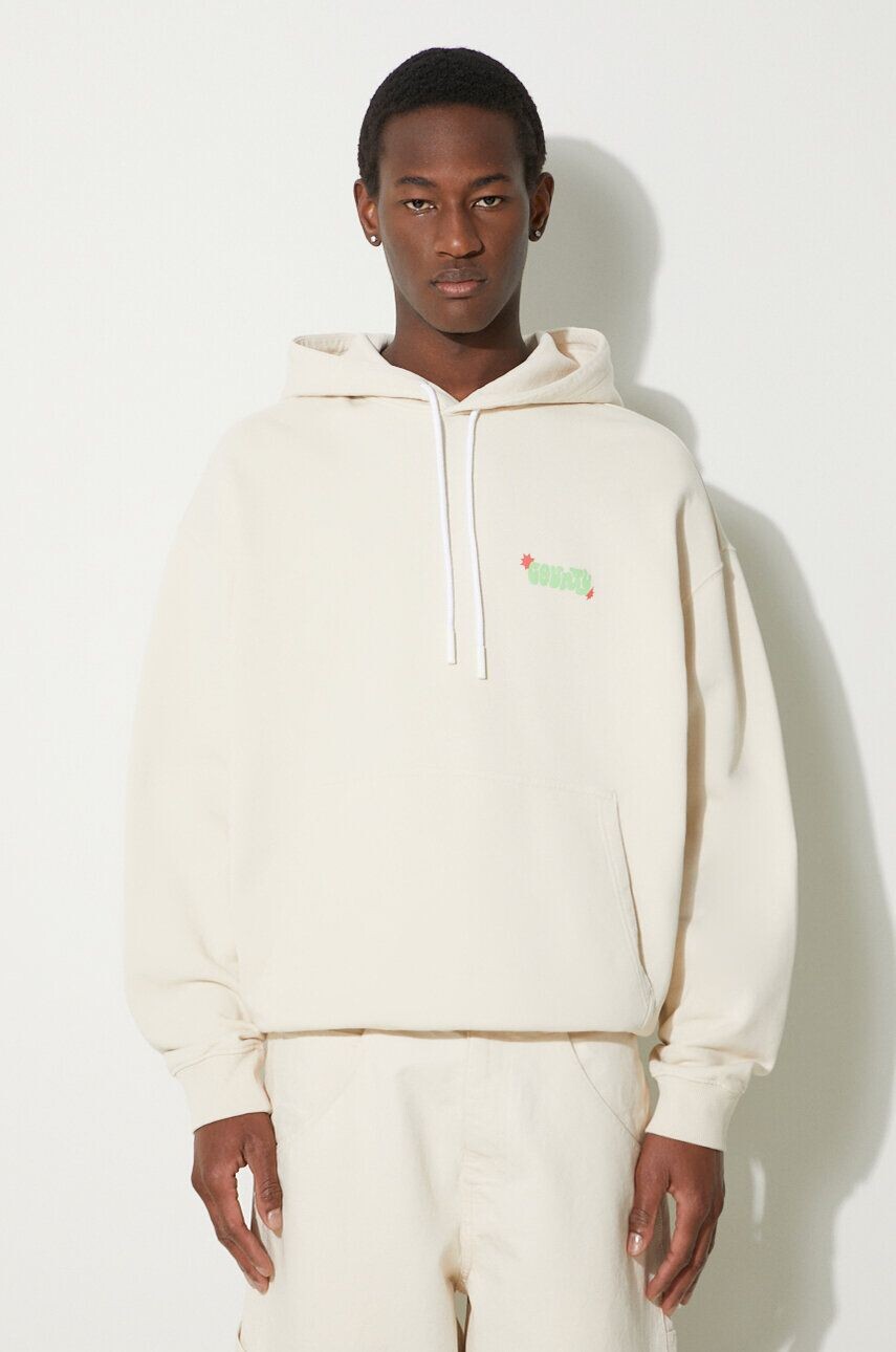 

Хлопковая толстовка Solsticio Comfort Hoodie Marcelo Burlon, бежевый