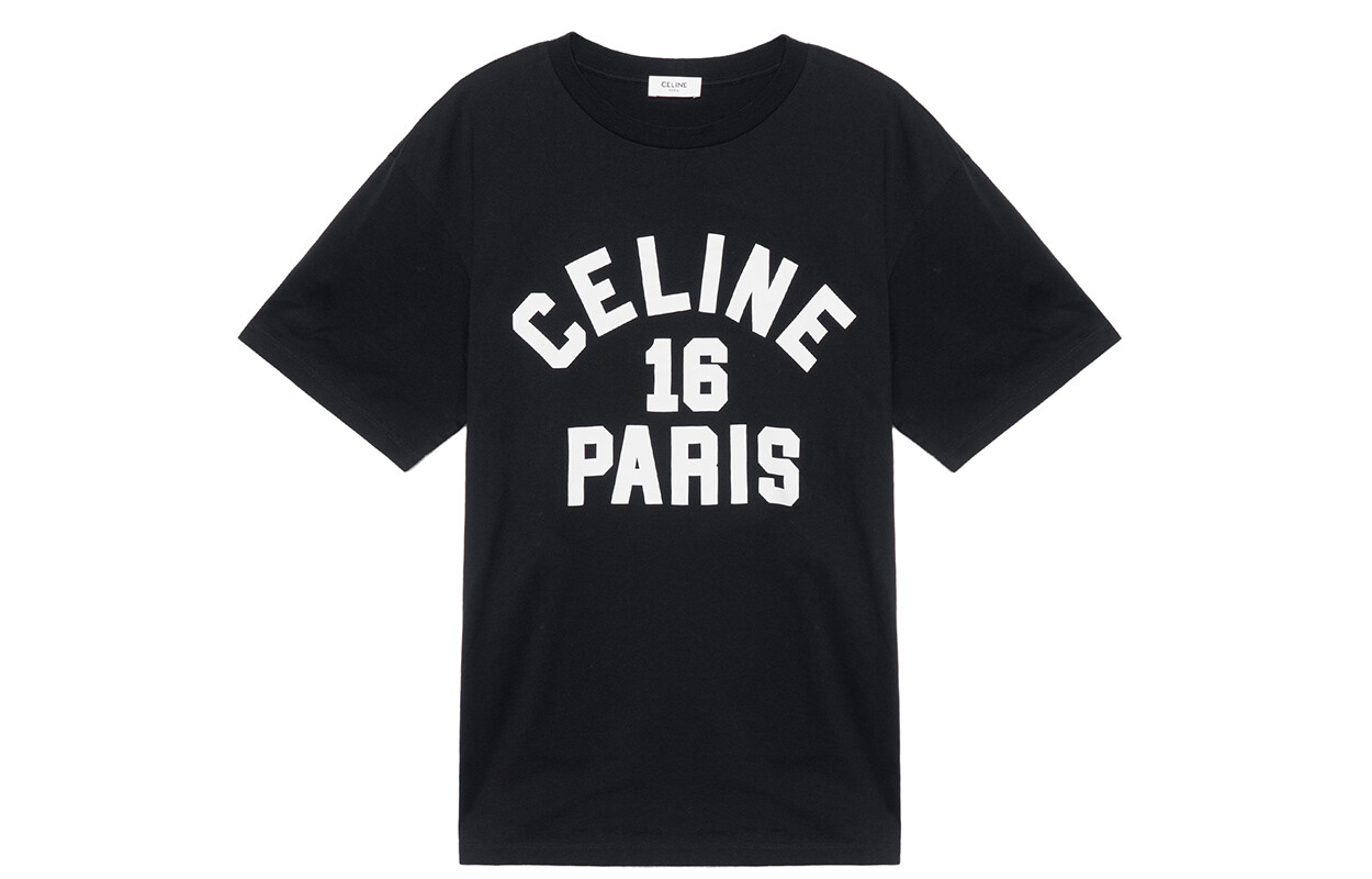 

Футболка женская Celine, черный / белый