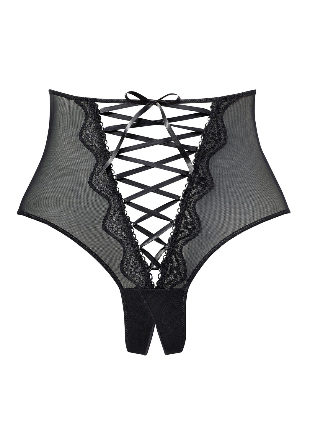 

Стринги PETITE FLEUR GOLD High Waist, черный