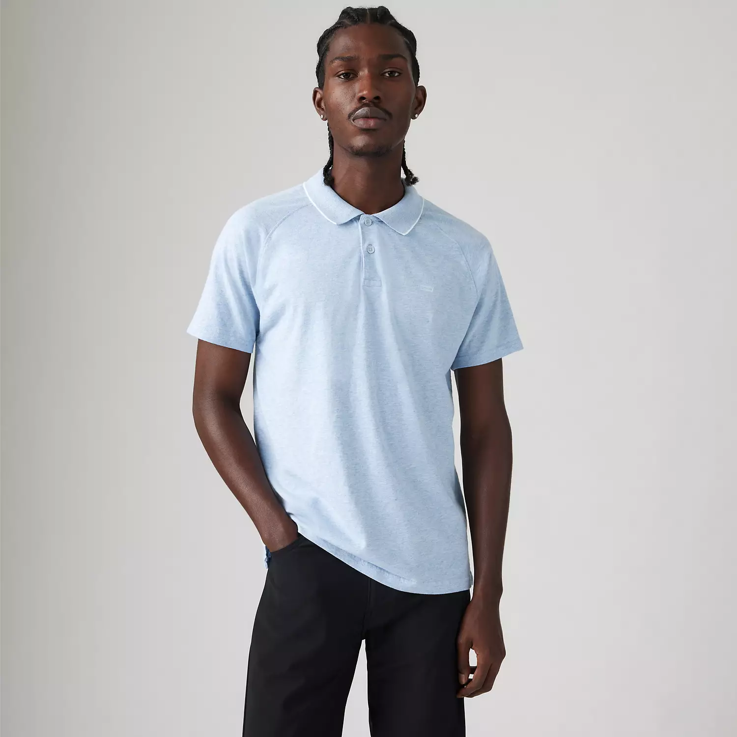 

Рубашка-поло Shoreline Tech Levi's, цвет Stripe Niagara Mist Heather - Blue