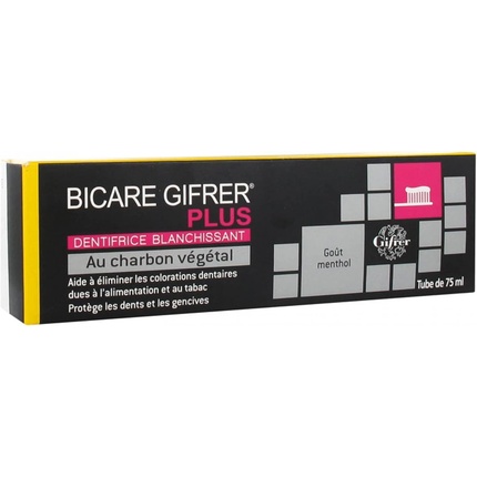 

Зубная паста Bicare Plus Whitening с растительным углем 75 мл Gifrer
