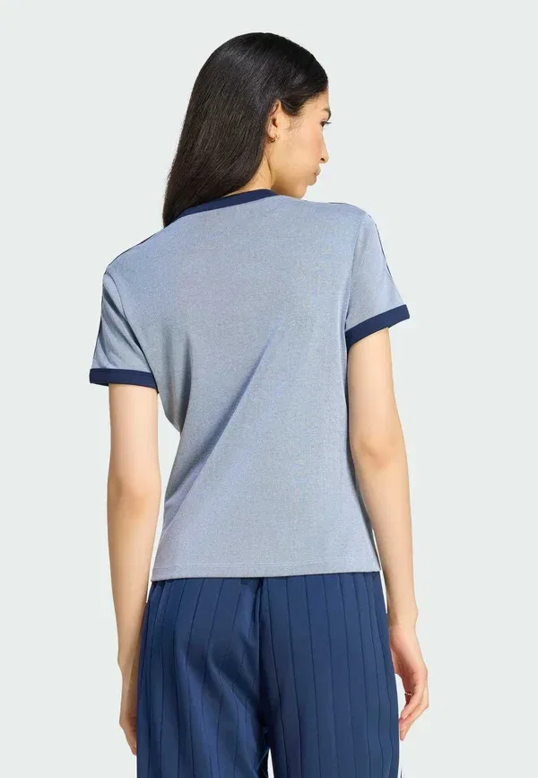 Футболка Adidas Originals 3S cali tee print t-shirt, теплая ваниль, яркое золото, ночной индиго — фото 2