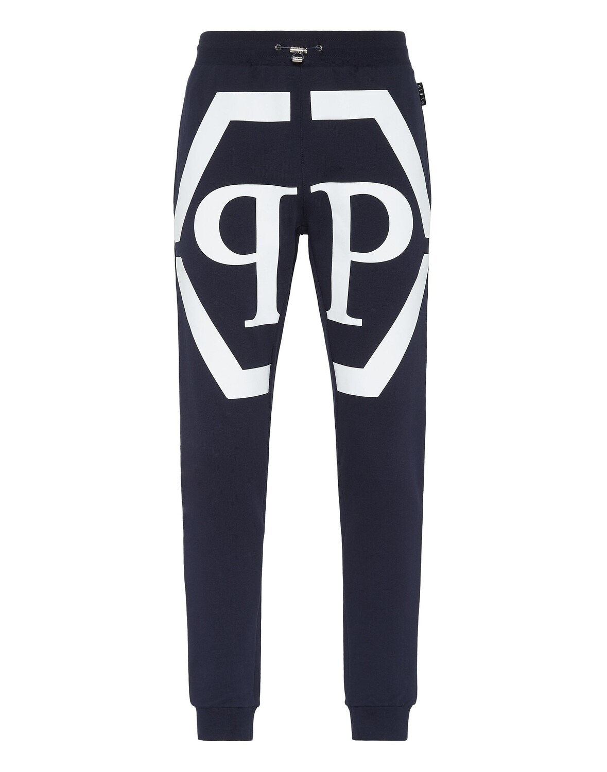 

Брюки для бега с шестигранником Philipp Plein, цвет Blue Navy/White