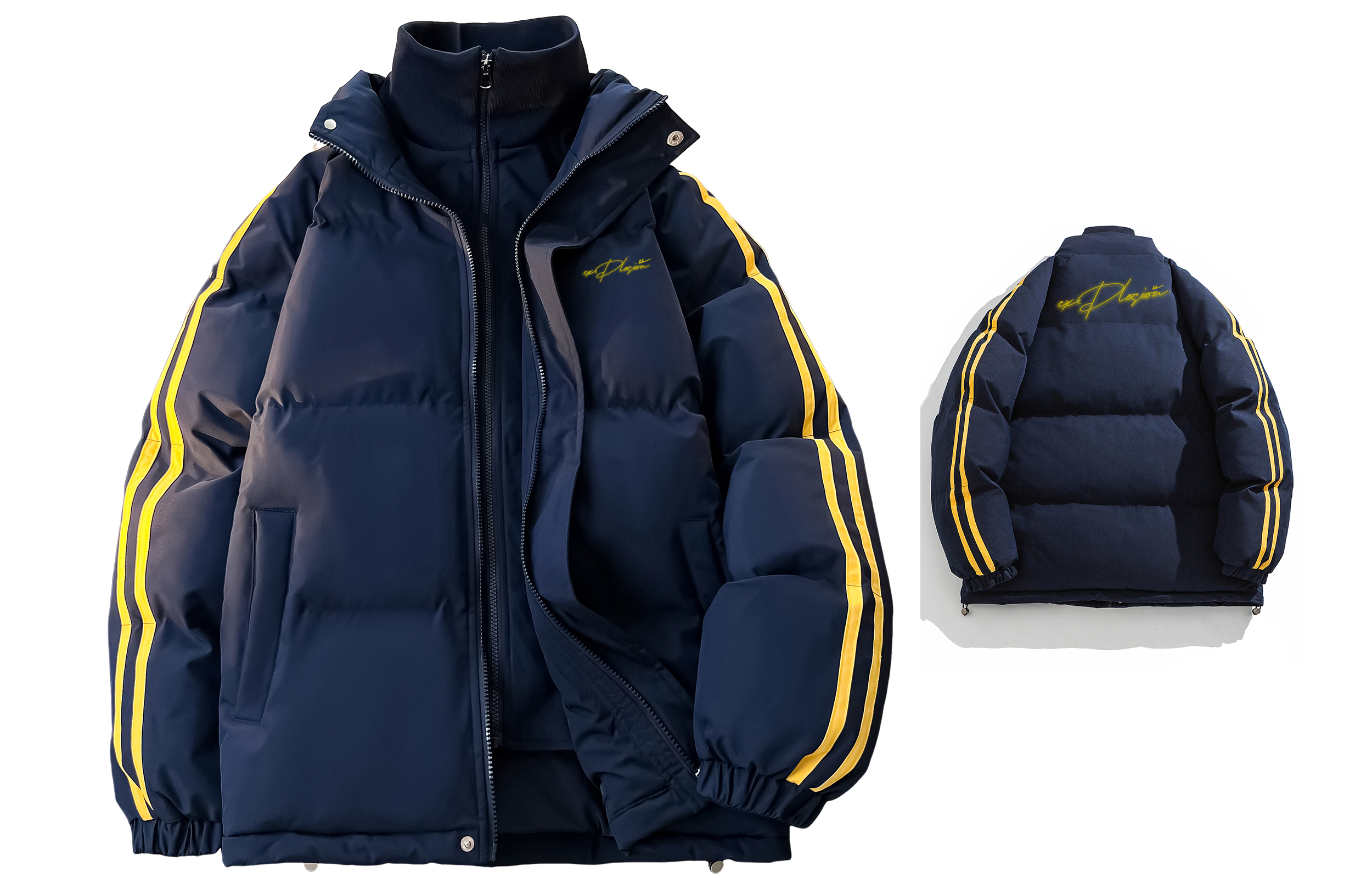 

WARRIOR Пуховик Huichao Riding The Wind Collection унисекс, Navy Blue