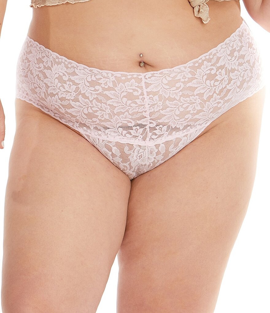 

Кружевные стринги Hanky ​​Panky Signature в стиле ретро Hanky Panky, розовый