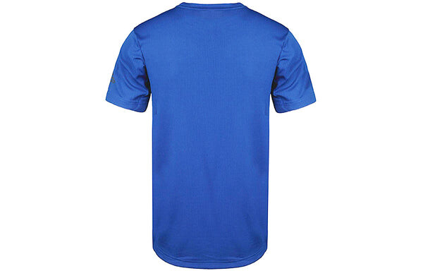 Футболка sports round neck short sleeve 'bright blue' Adidas, синий — фото 2