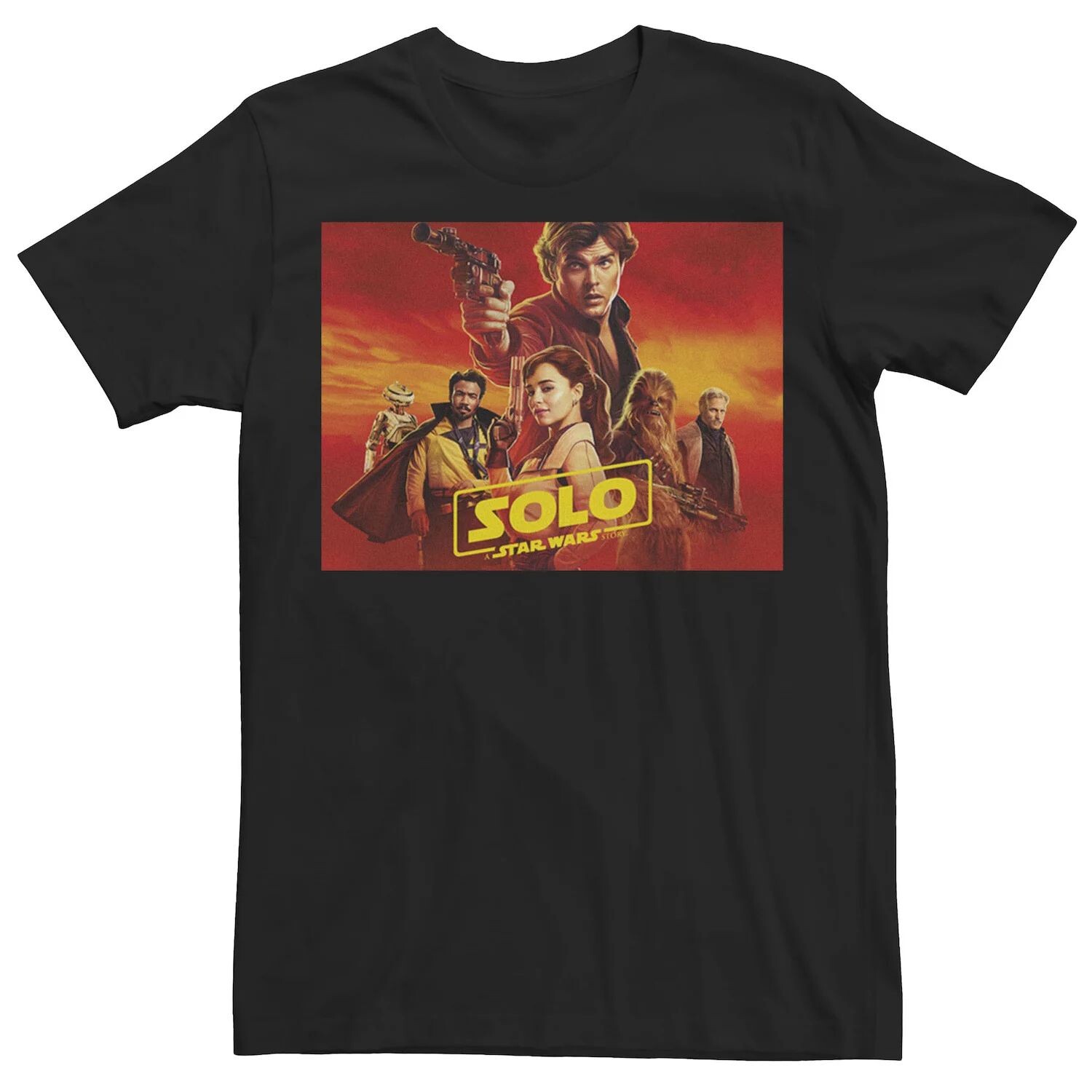 

Мужская красная футболка Han Solo Movie с горизонтальным принтом Star Wars, Красный, Мужская красная футболка Han Solo Movie с горизонтальным принтом Star Wars