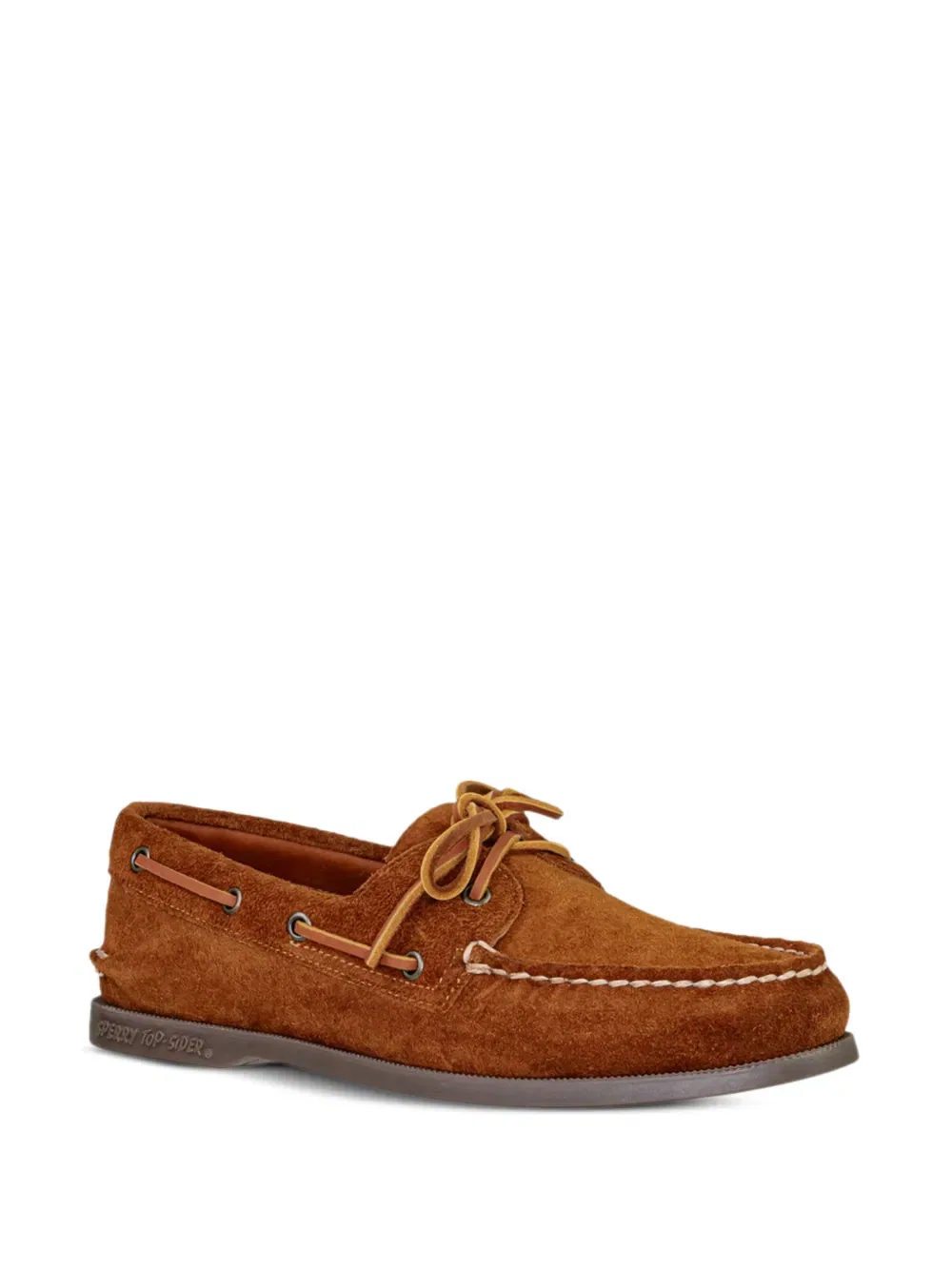 Замшевые лодочные туфли Sperry Top-Sider, коричневый — фото 2