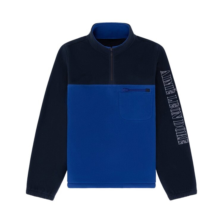 

Пуловер Aimé Leon Dore Colorblock Quarter Zip Fleece Pullover, синий