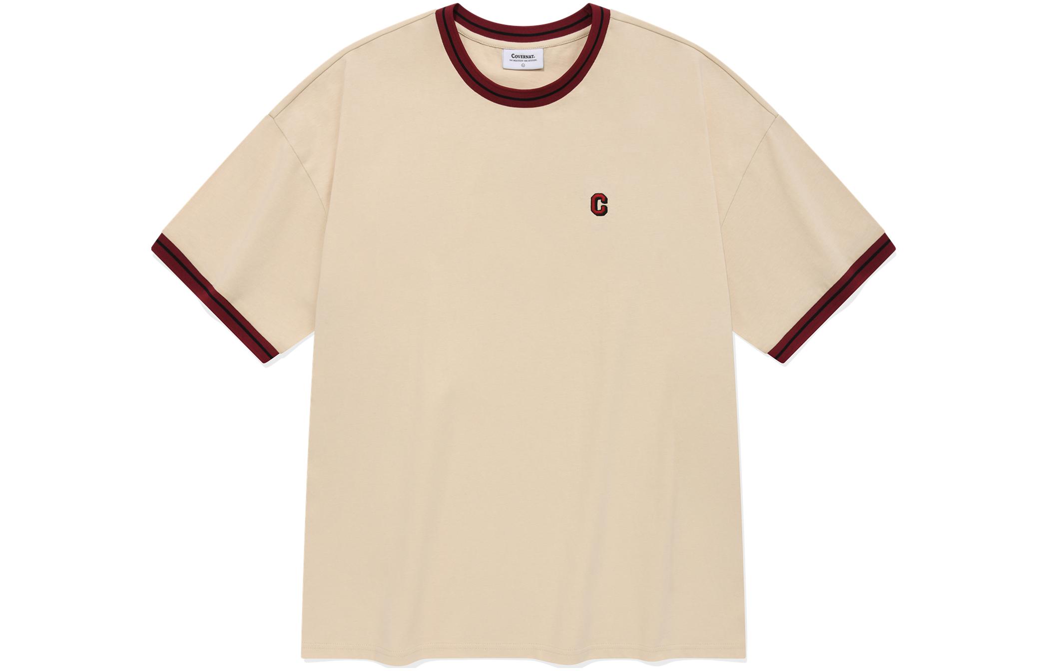 

COVERNAT Футболка унисекс бежевая, Бежевый, COVERNAT Футболка унисекс бежевая