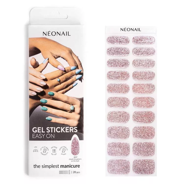 

Гибридные наклейки для ногтей m07, 1 упаковка. Neonail Easy on gel