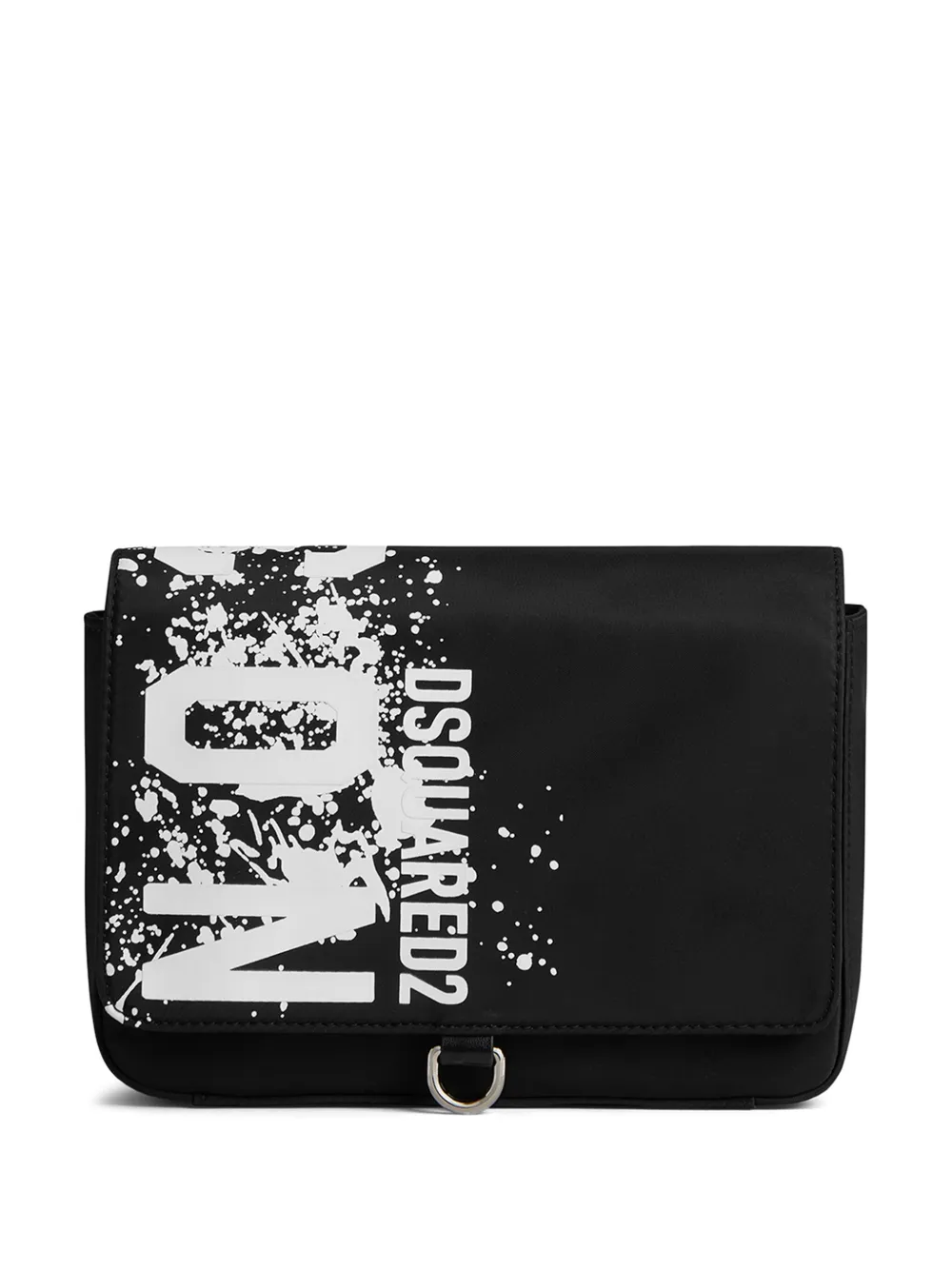 

Сумка-мессенджер с логотипом DSQUARED2, черный