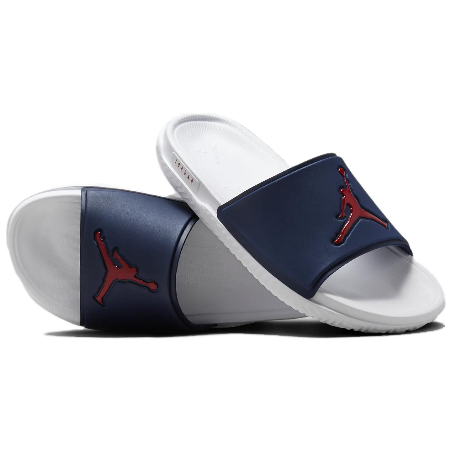Шлепанцы Jumpman Slide мужские темно-синие/белые/красные для фитнеса Jordan — фото 3