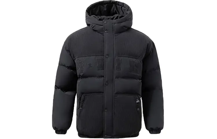 

Спортивная модная коллекция пуховик мужской черный Lining