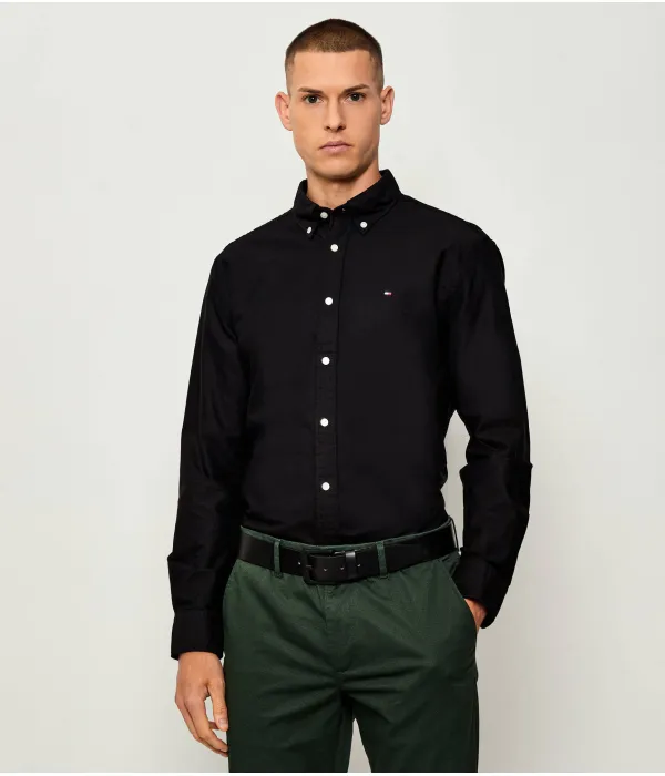 Рубашка Оксфорд Regular fit Tommy Hilfiger, черный — фото 3