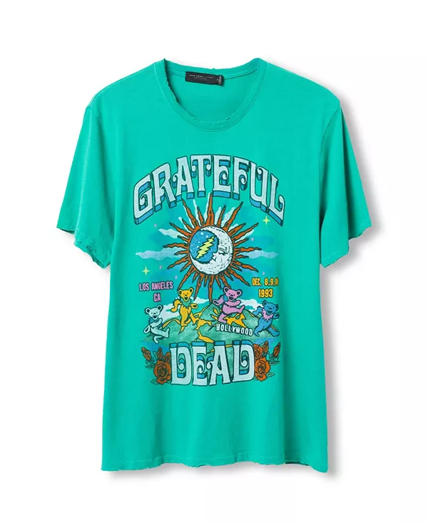 

Футболка унисекс в винтажном стиле Grateful Dead Los Angeles Junk Food Clothing, зеленый