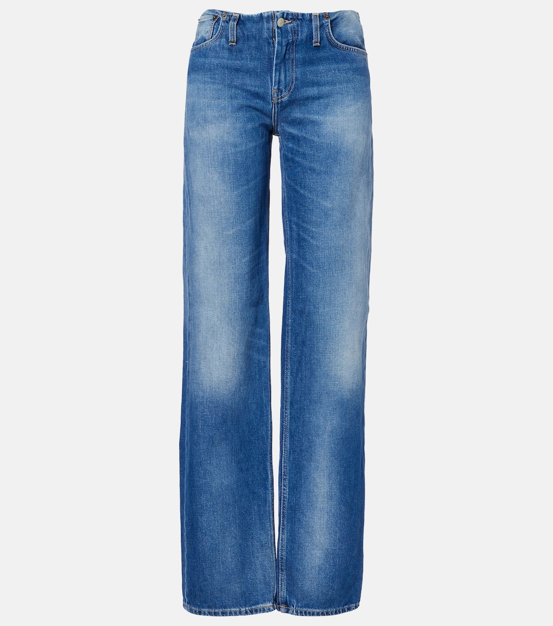 

Джинсы с низкой посадкой и широкими штанинами Acne Studios, Mid Blue