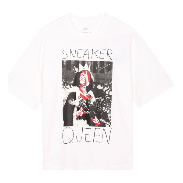 

Футболка (WMNS) Nike Sneaker Queen T-Shirt 'White', белый