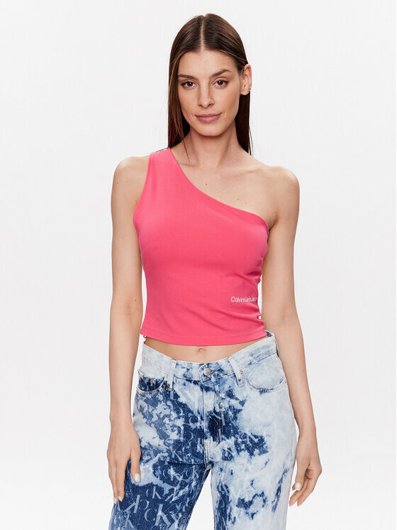 

Топ приталенного кроя Calvin Klein, розовый