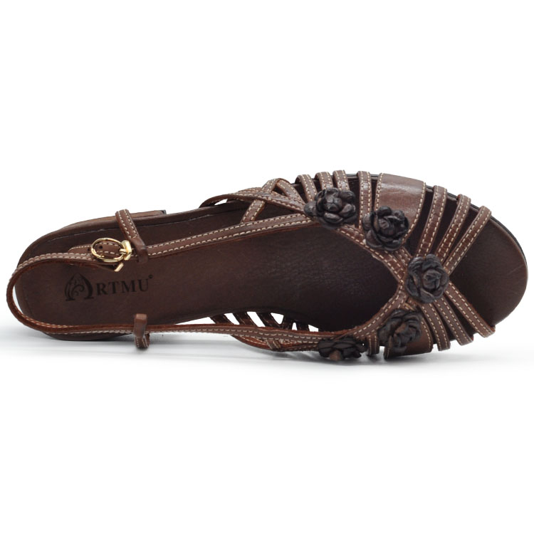 ARTMU Женские сандалии на одной застежке New Brown 265-1, цвет New Brown 265-1 — фото 3