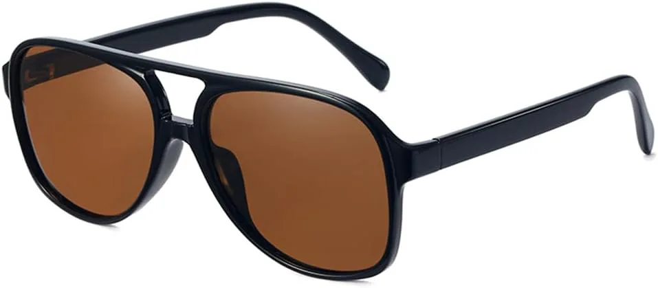 

Модные поляризованные солнцезащитные очки для женщин и мужчин, большие ретро-солнцезащитные очки, женские очки для вождения с защитой от бликов UV400 KTUCN, C8brown