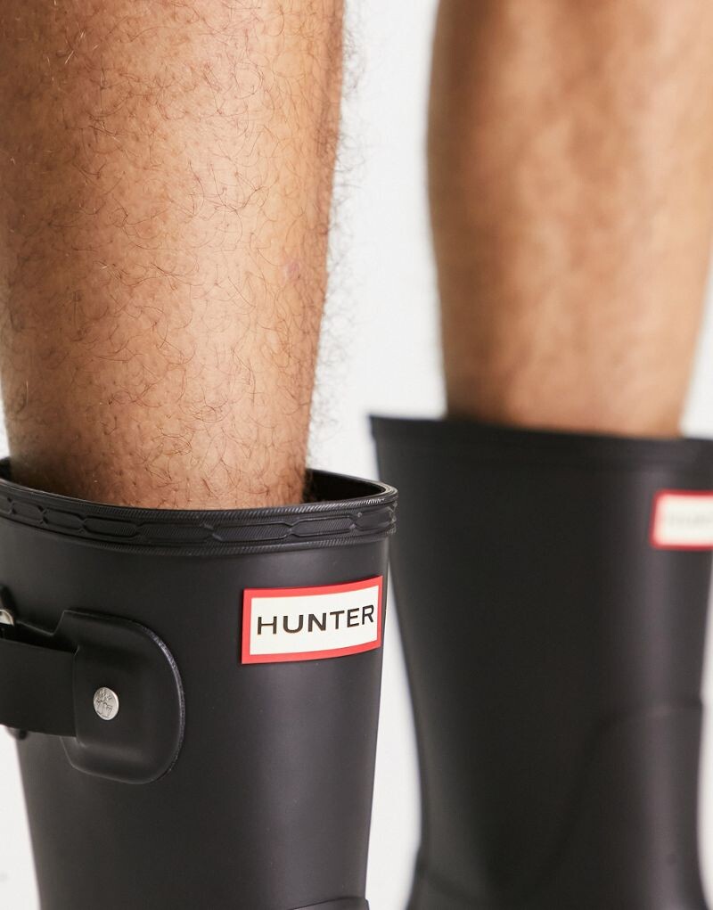 Мужские ботинки Hunter резиновые охотничьи, черный — фото 3