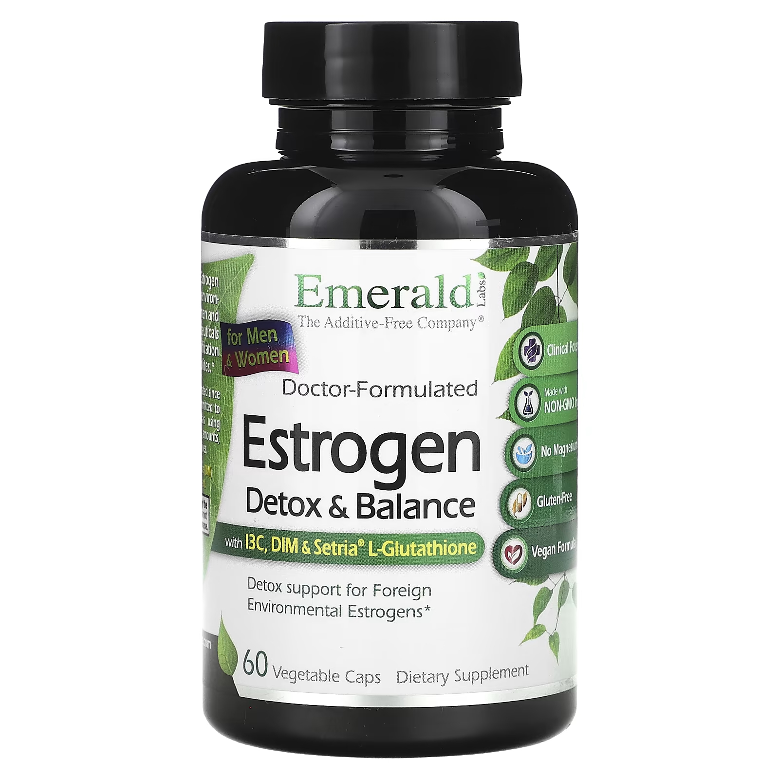 

Добавка Emerald Laboratories Estrogen Detox & Balance, 60 растительных капсул