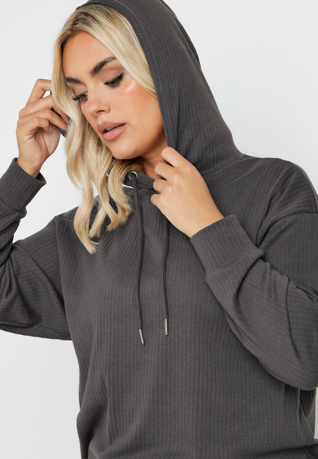 

Топ с длинными рукавами Yours Clothing, темно-серый
