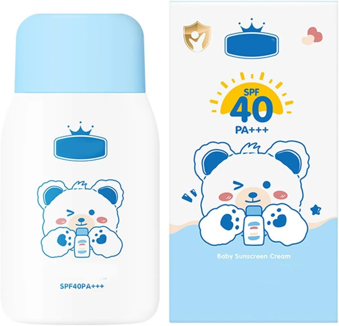 Детский солнцезащитный крем Physical Sunscreen Generic 60 г голубой
